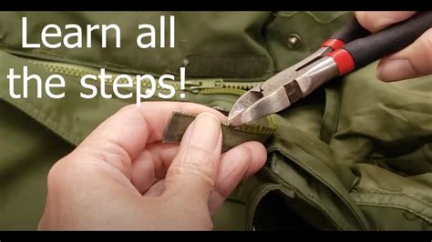 winter coat zipper repair